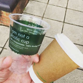 This non-plastic plastic cup is made of plants s/o science #mindbottling